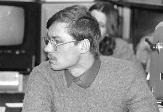 SMD konferencija 1988 · Alvydas Šoliūnas studentų mokslinės draugijos konferencijoje
