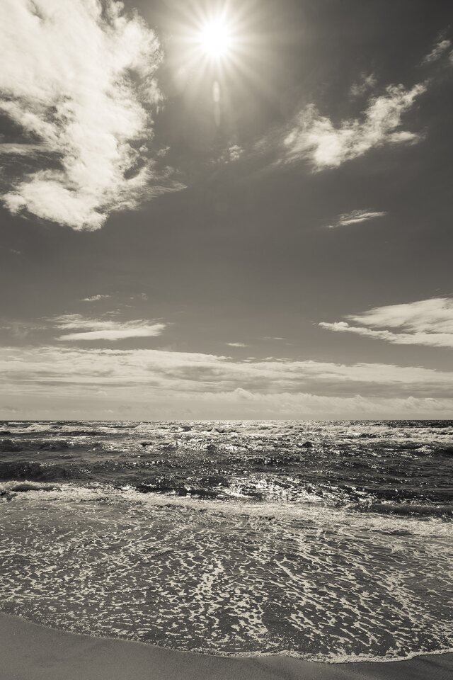 Juodkrantė · jūra, saulė, debesys