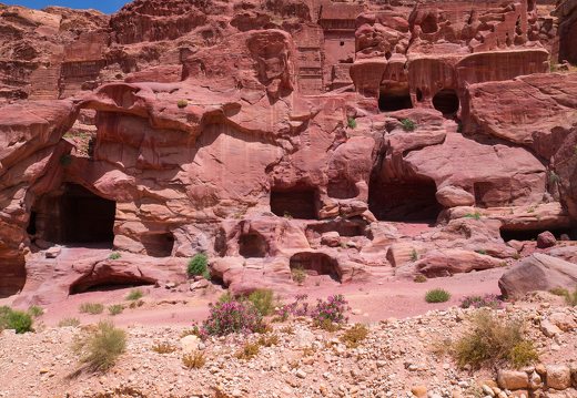 Petra · carved caves