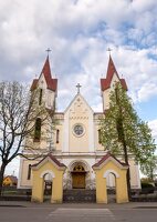 Švenčionys · bažnyčios fasadas