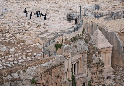 Mount of Olives · Jewish cemetery, prayer