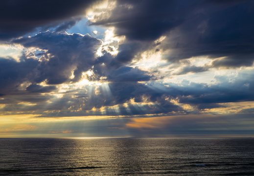 Juodkrantė · jūra, debesys, saulėlydis 4727