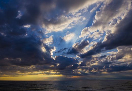 Juodkrantė · jūra, debesys, saulėlydis 4730