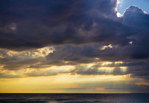 Juodkrantė · jūra, debesys, saulėlydis 4733