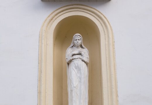 Svėdasų bažnyčia · varpinė, skulptūrėlė
